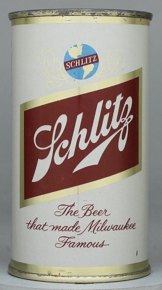 Schlitz Beer Flat Top Can