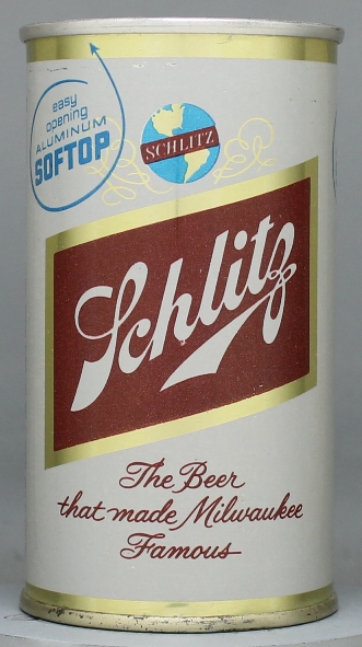 Schlitz Beer Flat Top Can
