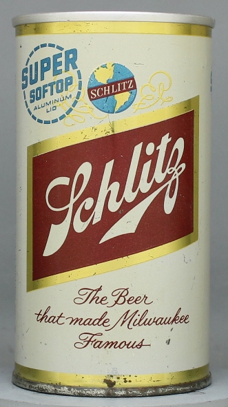 Schlitz Beer Flat Top Can