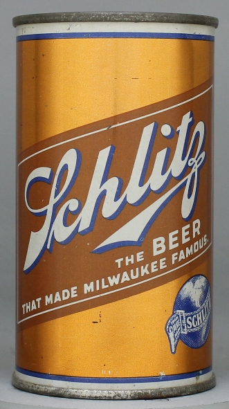 Schlitz Beer Flat Top Can