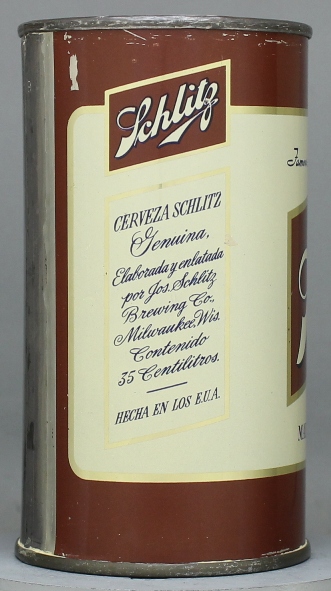 Schlitz Beer Flat Top Can