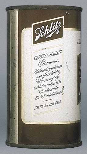 Schlitz Beer Flat Top Can