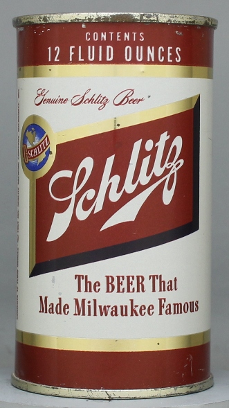 Schlitz Beer Flat Top Can