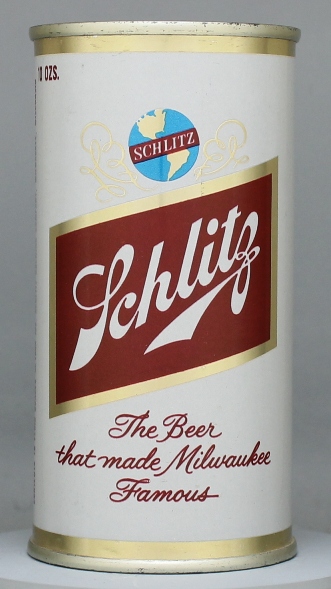 Schlitz Beer Flat Top Can