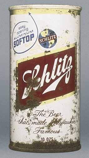 Schlitz Beer Flat Top Can