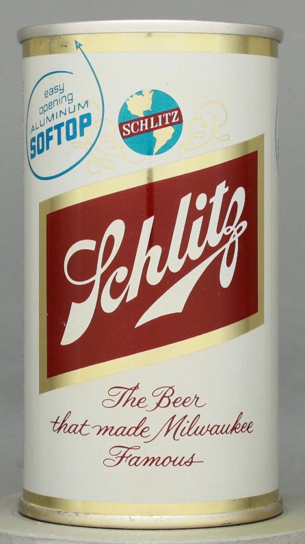 Schlitz Beer Flat Top Can
