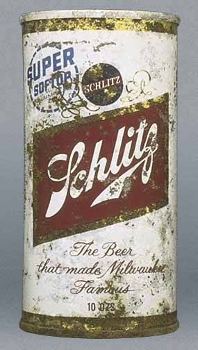 Schlitz Beer Flat Top Can