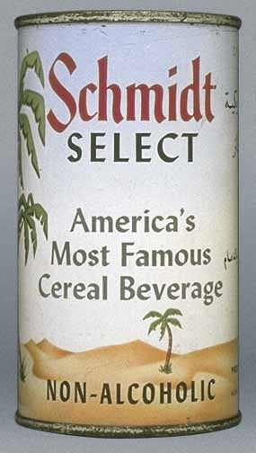 Schmidt Select Cereal Beverage Near Beer Flat Top Can