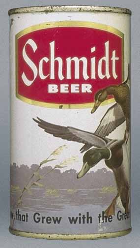 Schmidt Beer Flat Top Can