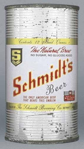 Schmidt's Beer Flat Top Can