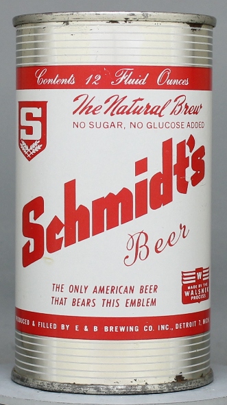 Schmidt's Beer Flat Top Can
