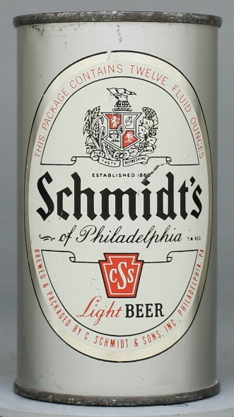 Schmidt's Light Beer Flat Top Can