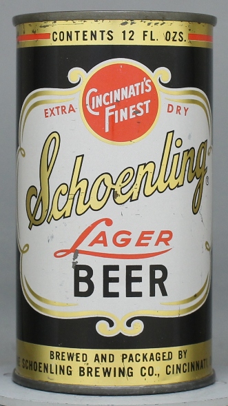 Schoenling Lager Beer Flat Top Can