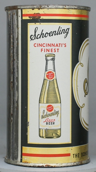 Schoenling Lager Beer Flat Top Can