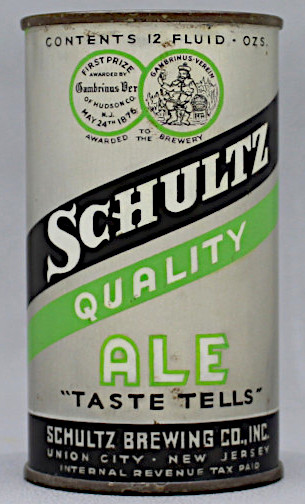 Schultz Quality Ale Flat Top Can