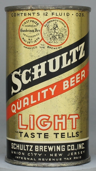 Schultz Quality Beer Flat Top Can
