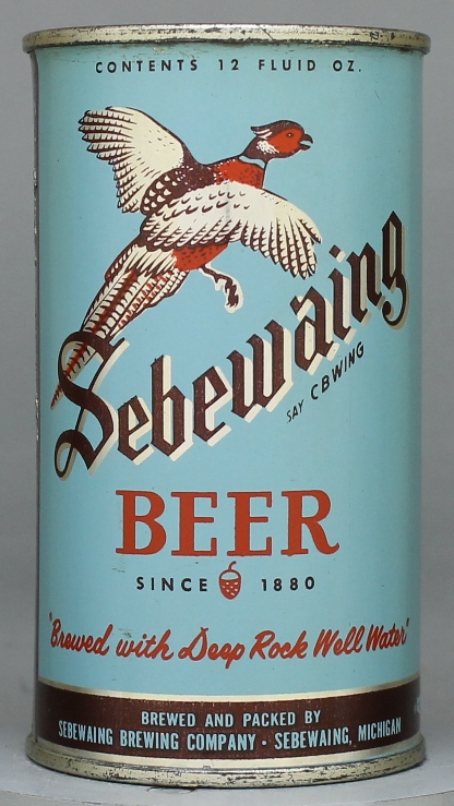 Sebewaing Beer Flat Top Can