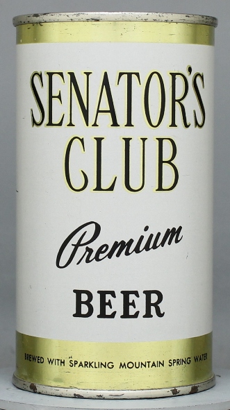 Senator's Club Premium Beer Flat Top Can