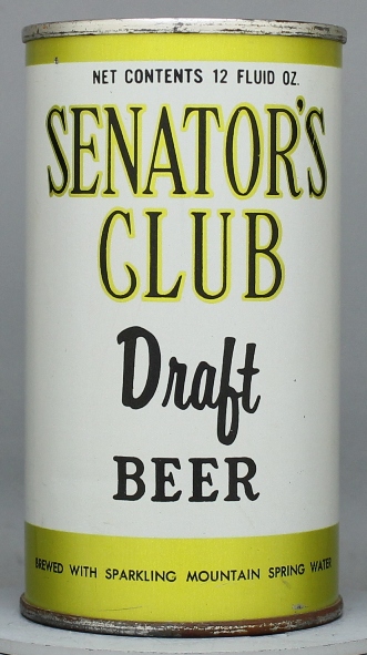 Senator's Club Draft Flat Top Can