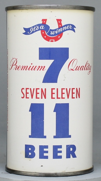 Seven Eleven Premium Beer Flat Top Can