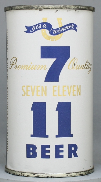 Seven Eleven Premium Quality Beer Flat Top Can