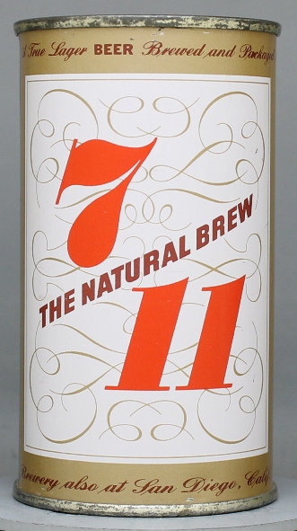 Seven Eleven The Natural Brew Beer Flat Top Can