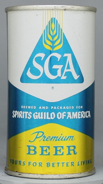 Sga Premium Beer Flat Top Can