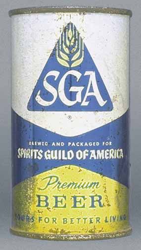 Sga Premium Beer Flat Top Can