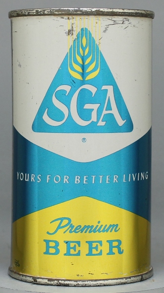 Sga Premium Beer Flat Top Can