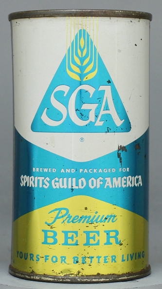 Sga Premium Beer Flat Top Can