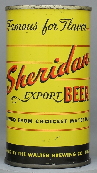 Sheridan Export Beer Flat Top Can
