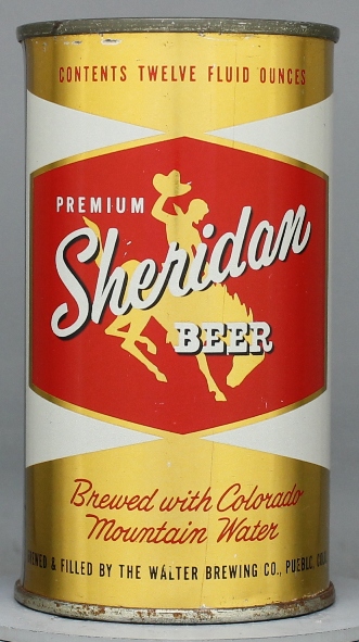 Sheridan Premium Beer Flat Top Can