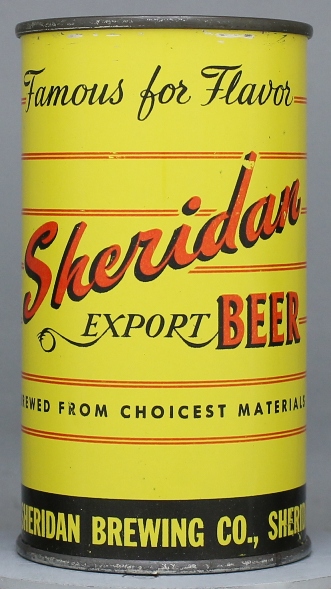 Sheridan Export Beer Flat Top Can