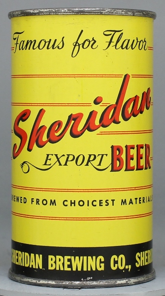 Sheridan Export Beer Flat Top Can