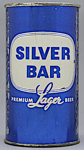 Silver Bar Premium Lager Beer Flat Top Can