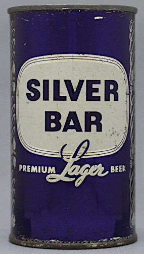 Silver Bar Premium Lager Beer Flat Top Can