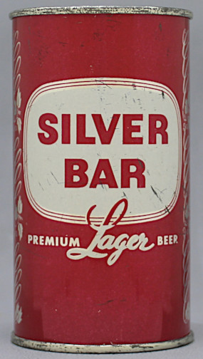 Silver Bar Premium Lager Beer Flat Top Can