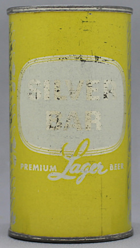 Silver Bar Premium Lager Beer Flat Top Can