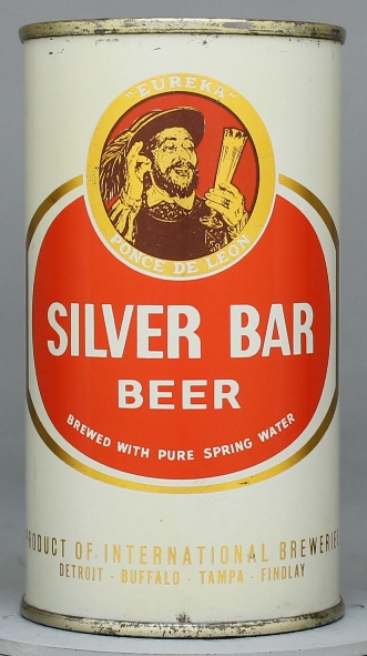 Silver Bar Beer Flat Top Can