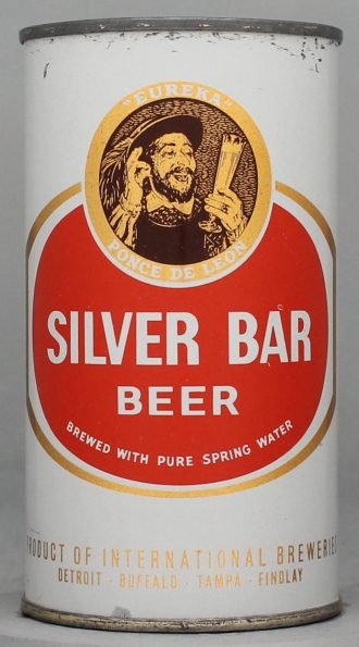 Silver Bar Beer Flat Top Can