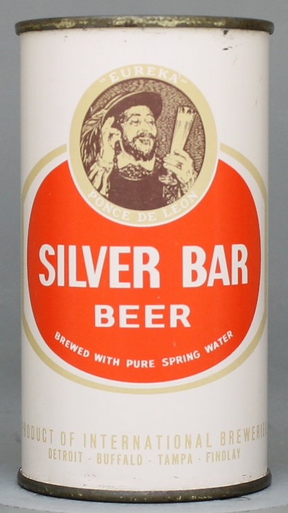 Silver Bar Beer Flat Top Can