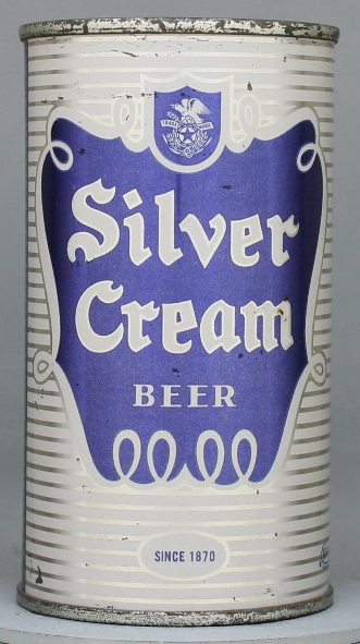 Silver Cream Beer Flat Top Can