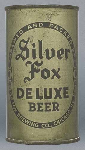 Silver Fox Deluxe Beer Flat Top Can
