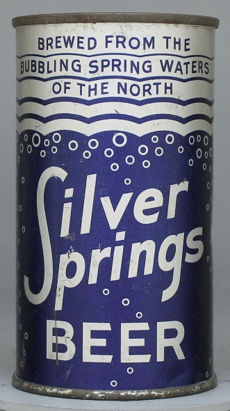 Silver Springs Beer Flat Top Can