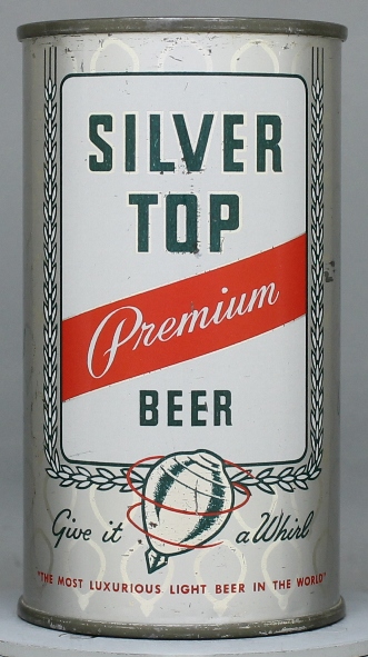 Silver Top Premium Beer Flat Top Can