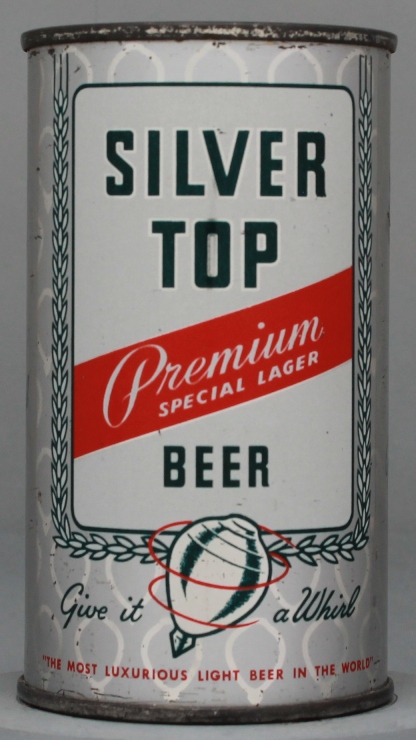 Silver Top Premium Special Lager Beer Flat Top Can