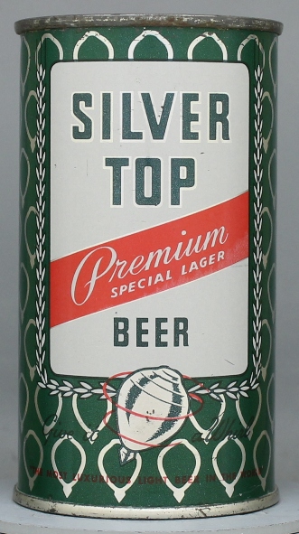 Silver Top Premium Special Lager Beer Flat Top Can