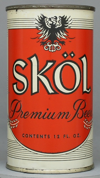 Skol Premium Beer Flat Top Can