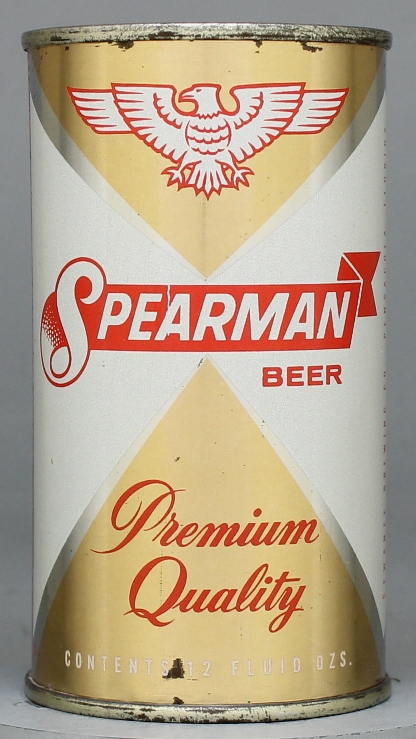 Spearman Premium Quality Beer Flat Top Can
