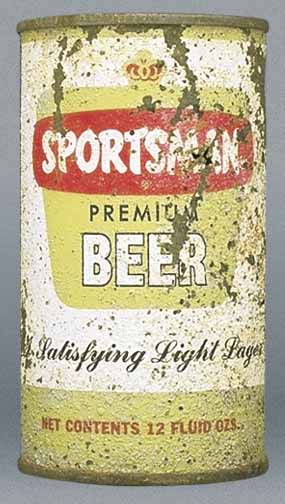 Sportsman Premium Beer Flat Top Can